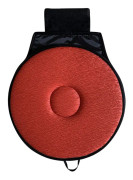 360 Degree Rotation Car Seat Cushion Whirling Seat Mat (Vermilion)