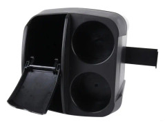 SHUNWEI SD-1605 Multifunction 3 in 1 Car Cup Holder Drink Bottle Can Garbage Can Portable Vehicle Trash Can Bin Rubbish Bin Organizer(Black)