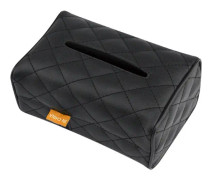 2 PCS GM-020 Car Sun Visor Chair Back Mount Car Paper Towel Box(Black)