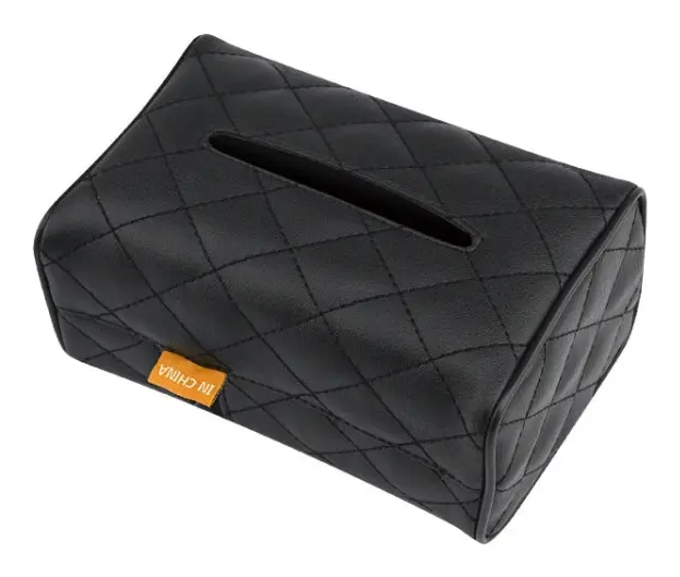 2 PCS GM-020 Car Sun Visor Chair Back Mount Car Paper Towel Box(Black)