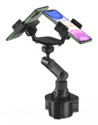 Double Chuck Rotary Multifunctional Cup Holder Mobile Phone Holder(Cup T1)