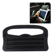 Vehicle Portable Desk Steering Wheel Multi-use Tray Stand Car Food Eating Table iPad Holder(Black)