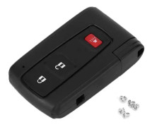 SALALIS bilnyckelfodral 3 knappar med embryo för Toyota Prius 2004-2009