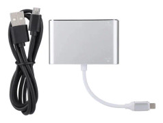 SALALIS Lightning till HDMI + VGA + Audio HUB Adapter Converter för iPhone5 - 5s - 6 - 6s - 6plus - 6splus - 7 - ipad4 - ipa