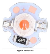SALALIS LED energibesparande DIY-lamppärlor med hög ljusstyrka med aluminiumplatta 1W 12V (rött ljus)