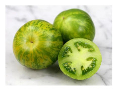 25 Gröna Zebra Tomatfrön - Riktig uråldrig grönsak - EKOLOGISK metod