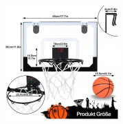 YRHOME Mini Basket Hoop Väggmonterad Basket Training Mini Board med Display Board Tennis Pump för barn