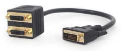 Gembird A-DVI-2DVI-01 DVI cable 0.3 m 2 x DVI-D DVI-D Black