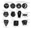 2 PCS Brooch Dark Series Punk Black Retro Brooch Pin(XZ1090)
