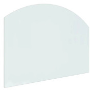 vidaXL Glasskiva för öppen spis 80x60 cm