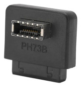 SALALIS moderkortsadapter USB 3.0 Frontpanel USB 90° ABS bred tillämplighet USB3.0 20-stifts till moderkortsadapter (PH73B