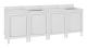 Livsmedelsservice - Living Diskho för storkök 240x60x96 cm rostfritt stål