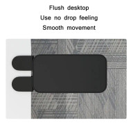 Computer Desk Rotatable Arm(Black Wooden Board)