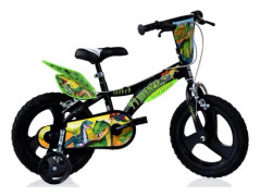 Dino_Bikes Dino Bikes 616L-DS barncykel, svart/grön, 16"