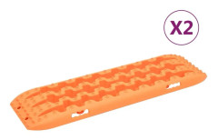 vidaXL Greppmattor 2 st orange 106x30,5x7 cm nylon