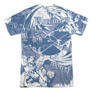 Batman Dark Protector (tryck fram/bak) kortärmad T-shirt för vuxna i 100% polyamid