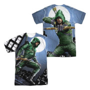 Arrow Night Watch (tryck fram/bak) kortärmad t-shirt i polycrew för vuxna