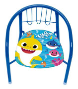 barnstol Baby Shark 36 x 35 x 36 cm stålblå
