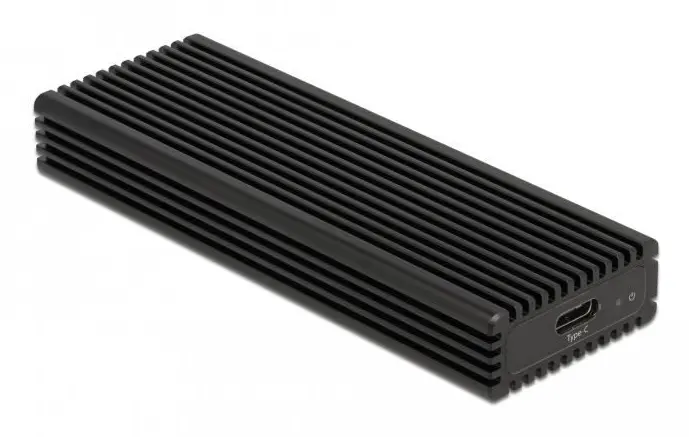 Delock - Förvaringslåda - M.2 - M.2 NVMe Card / SATA 6Gb/s - USB 3.2 (Gen 2) - svart