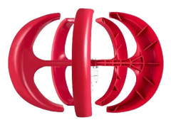 Vertikalaxel Vindturbin 400W 12V - Låg Start Hastighet, Nylonfiber Blad & Inbyggd Kontroller