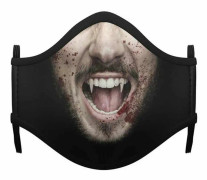 Återanvändbart Tyg Munskydd My Other Me Vampyr - Högkvalitativt och stilfullt munskydd av tyg för vampyrkostymer.