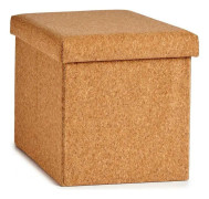 Dekorationslåda Brun Hopfällbar MDF Kork (31 x 31 x 31 cm)
