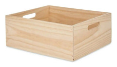Dekorationslåda furuträ 31 x 14 x 36 cm