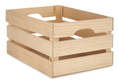 Dekorationslåda furuträ 26 x 18,3 x 36 cm