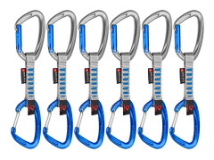 Mammut Snabb Ritning Crag Keylock Wire Indicator 6 Enheter Blå 10 cm