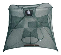 4 Holes Automatic Foldable Fishing Net Nylon Shrimp Crab Minnow Trap Fish Cast Net Fishing Tackle