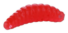 HENGJIA SO106 50 PCS 20mm Simulation Bread Bait Worms Crescent Soft Bait Horseback Fish Worm Bait Fishing Gear (Red)