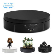 14.6cm USB Electric Rotating Turntable Display Stand Video Shooting Props Turntable for Photography, Load: 10kg(Black)