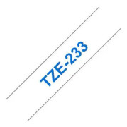 Märkband TZe233 12mm blå/vit