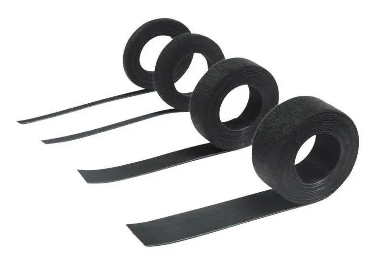 Hebotec 11-KE07002,5FRT Kardborreband för paketering Statisk del och fleecedel (L x B) 2500 mm x 7.5 mm Svart 2.5 m