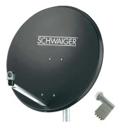 Schwaiger SAT-anläggning utan mottagare, antal abonnenter: 4 (SPI9961SET9)