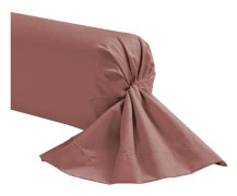 Bolsterfodral i rosa bomullspercale 43x230