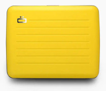 ÖGON DESIGN - SMART CASE V2 LARGE | Taxi gul - Matt Aluminium Gul plånbok