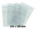 Förpackningspåsar för smycken eller plastpåse med dragkedja 100 st 150 x 180 150 x 180 mm