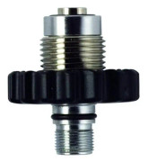 Webbed vandringsboj - MARES - DIN 300 BAR MR 22 - 32 - 42 - 22X ANSLUTNING - Svart och ljus orange