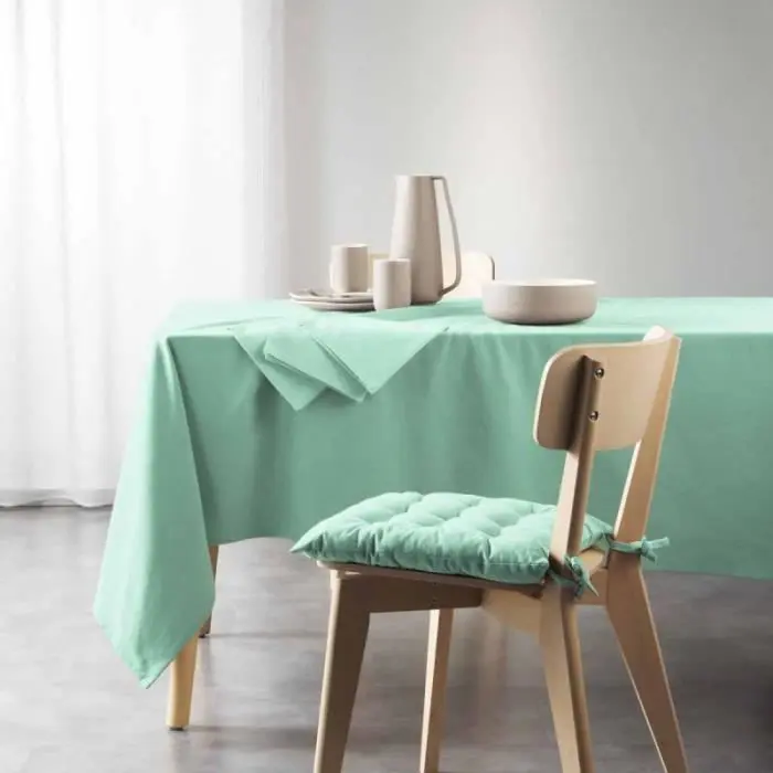 Rektangulär duk "mistral" 140x240cm Mint - Paris Prix Vert