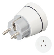 Hama 00223453, typ E/F hybrid, typ I (AU), rak, rak, 100 - 250 V, vit