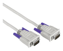Hama VGA Anslutningskabel 3.00 m 42087 skruvbar Grå [1x VGA hane - 1x VGA hane]