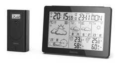 Hama Meteotime, Svart, Anemometer (vindhastighet), Inomhushygrometer, Inomhustermometer, Utomhushygrometer,..., Hygrometer, Termometer, Hygrometer,...