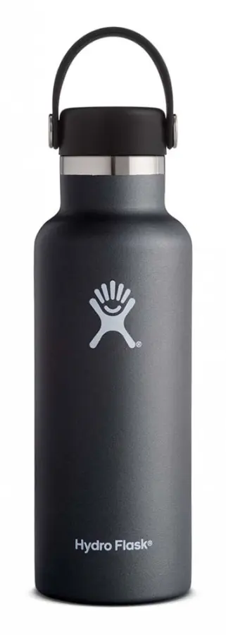 Termos standard Hydro Flask med standard mun flex lock 18 oz - svart - TU