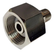 Metalsub Oxygen Special Adapter Din 477-1 Nr.9 G3/4´´ To 1/4´´ Bsp Male Silver