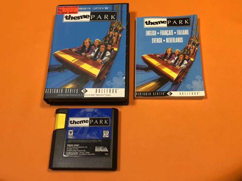 Theme Park KOMPLETT Sega Mega Drive SMD Megadrive