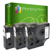 3x kompatibel D1 45013(12mm x 7m) Etikettband för Dymo LabelWriter LabelPoint 100 150 250 LabelManager MobileLabeler