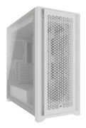 CORSAIR 5000D CORE AIRFLOW - Mid tower - ATX - genomskinlig sidopanel (härdat glas) - ingen strömförsörjning (ATX) - vit - USB/ljud