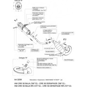 X-FIGHT HM CRM 50 DRAPAGE - CRE 50 BAJA/RR FULLSYSTEM - Leovince