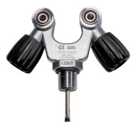 Tecnomar Inox Double Oulet Valve M25 Grå